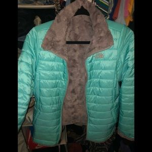 Girls reversible north face jacket